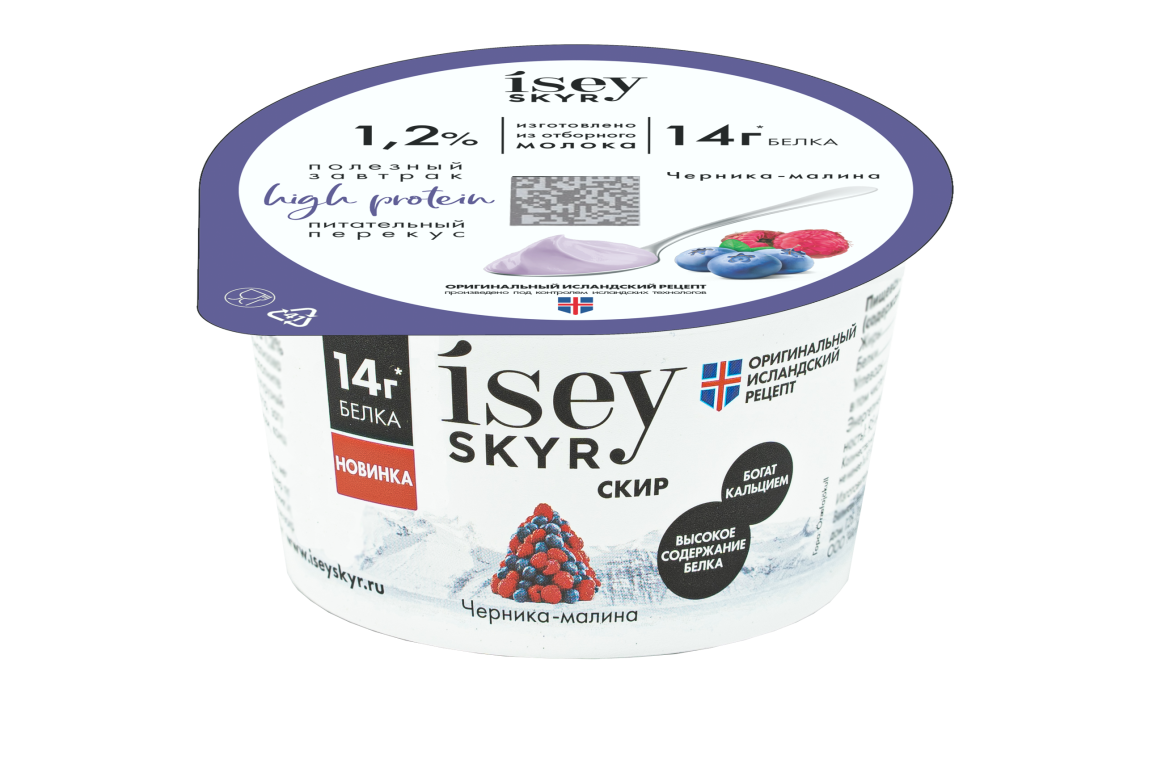 Мягкий творог/йогурт (Скир) с черникой 1,2% 150г от производителя Isey  Skyr. Каталог 2024. Цена 61р. Купить оптом от 36. г.Санкт-Петербург.