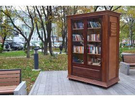 Деревянные книжные шкафы