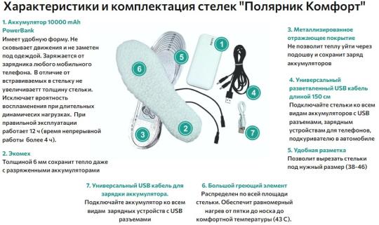 Фото 6 Стельки с подогревом, г.Саранск 2022