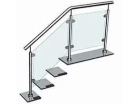Ограждения для лестниц со стеклом