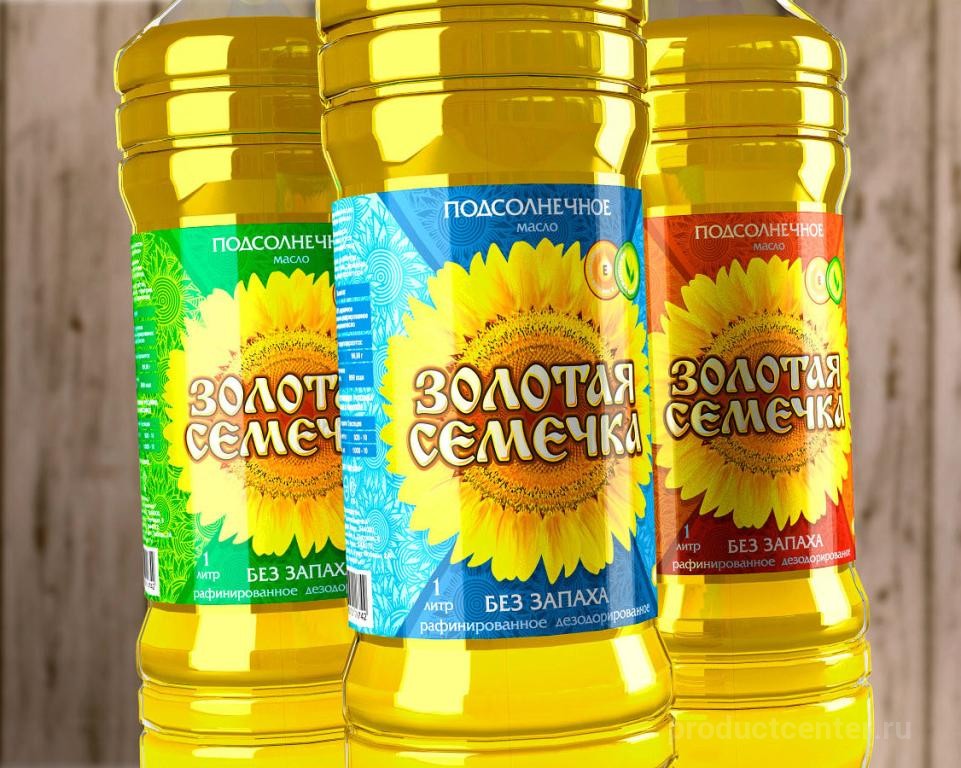 Масло подсолнечное «Золотая Семечка», 1 литр от производителя АО «ЮГ ...