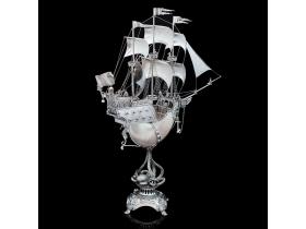 Корабль сувенирный из серебра «Белая жемчужина»