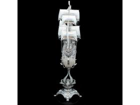 Корабль сувенирный из серебра «Белая жемчужина»