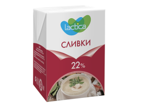 Сливки пит. у/паст. 22% 200мл TBA «Lactica»