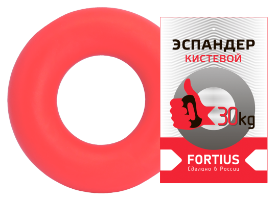 Фото 4 Эспандер кистевой "Fortius" 30 кг. (красный) 2023