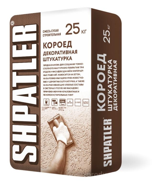 Декоративная штукатурка «SHPATLER» от производителя Завод строительных ...