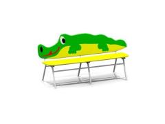 Фото 1 Детская скамейка Крокодил ДС-2403, г.Челябинск 2023