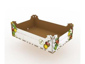 Ящик для фруктов из фанеры с рисунком