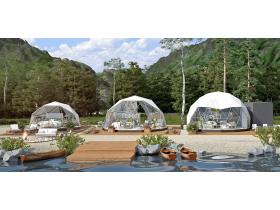 Сферический шатер для круглогодичного отдыха