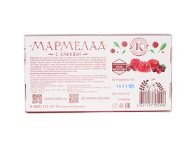 Мармелад желейно-фруктовый «С клюквой»