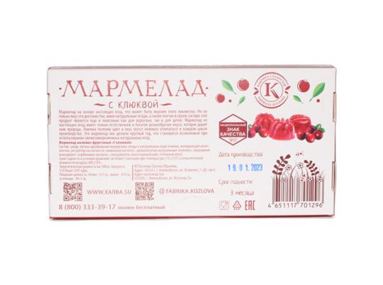 Фото 2 Мармелад желейно-фруктовый «С клюквой», г.Армавир 2023