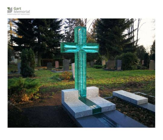 Фото 2 Памятник на могилу «Символ веры» крест, г.Москва 2023