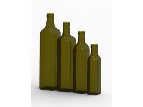 Стеклянная бутылка Мараска оливковая 0,25 и 0,5 л