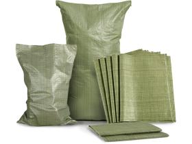 Полипропиленовые мешки зелёного цвета