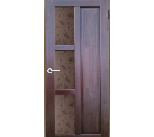 Фото 2 Дверь остеклённая, массив сосны Модерн №2 ДГО дуб 6, г.Арамиль 2023