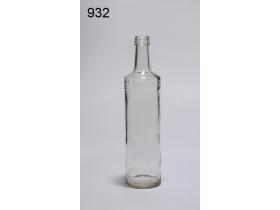 Бутылка из белого стекла