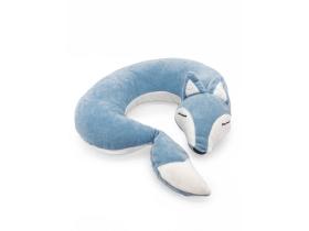 Подушка для шеи «Лиса» голубая