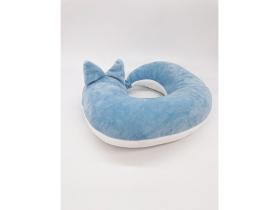 Подушка для шеи «Лиса» голубая
