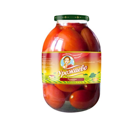 Фото 2 Консервированные томаты в заливке Урожаево 2014