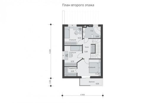 Фото 3 Проект дома  «Алушта», г.Москва 2023
