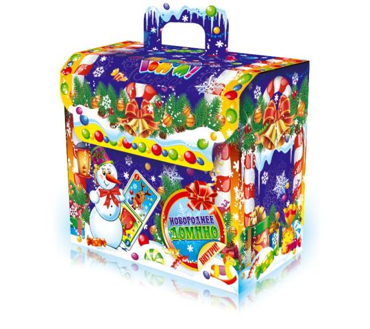 Фото 2 Коробка «Домино от Деда Мороза» - 0,8 кг, г.Новосибирск 2024