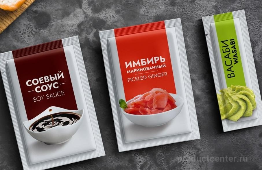 Порционный соевый соус и васаби от производителя Производитель ...
