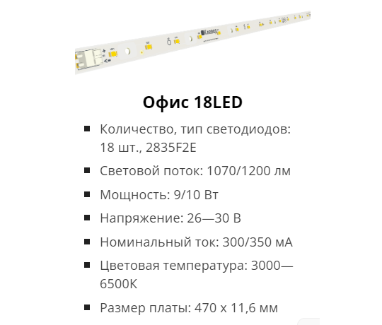 Фото 4 Светодиодные модули для офисных светильников, г.Санкт-Петербург 2024