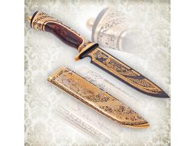 Нож украшенный «Охота на уток»
