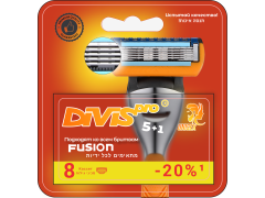 Фото 1 Сменные кассеты для бритья DIVIS PRO5+1, 8 штук 2024