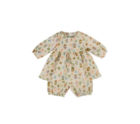 Фото 4 Летний муслиновый костюм для новорожденного, детей, г.Москва 2024
