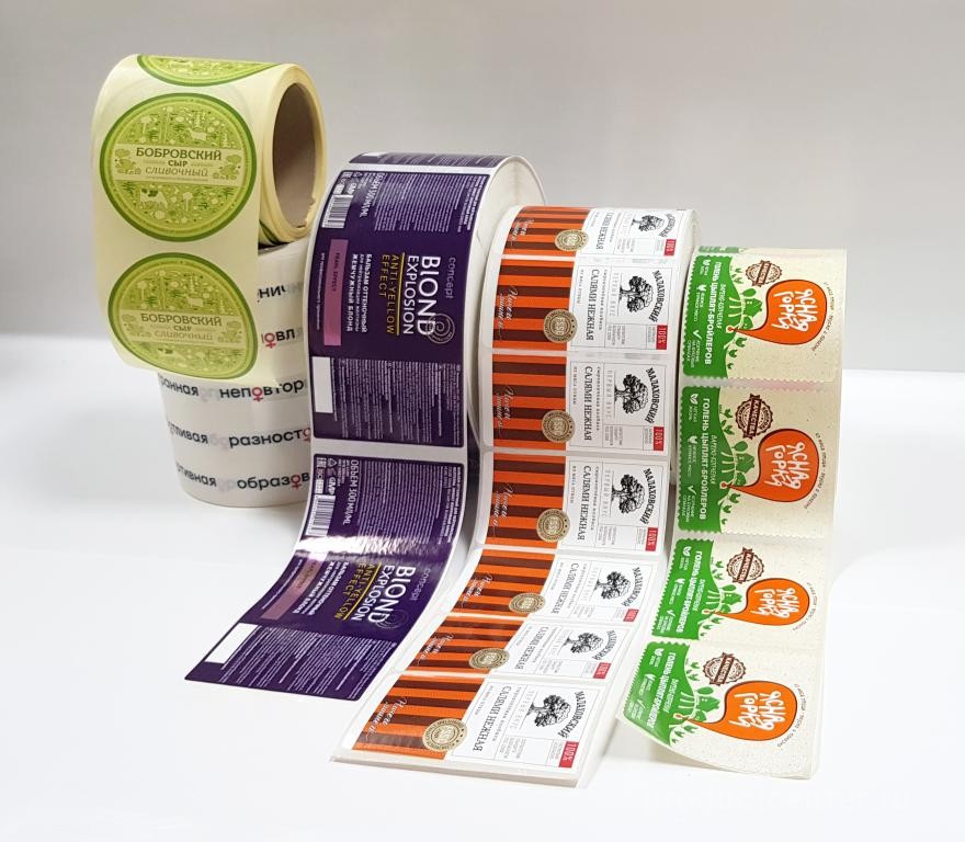 Печать наклеек на пленке. Печать на пленке. Печать на самоклеющейся пленке. Этикетка на самоклеющейся пленке. Печать на пленке.