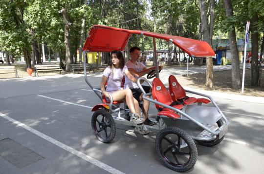 Фото 11 familybike sv4 классика красный с тентом