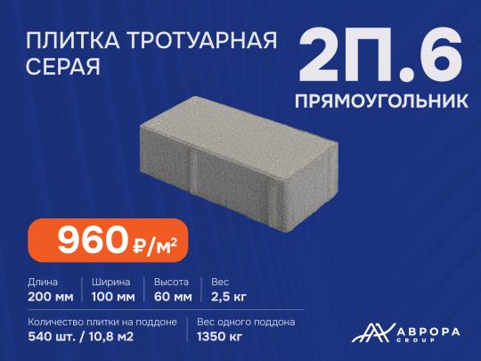 733016 картинка каталога «Производство России». Продукция Плитка тротуарная 2П.6 прямоугольник, г.Уфа 2024