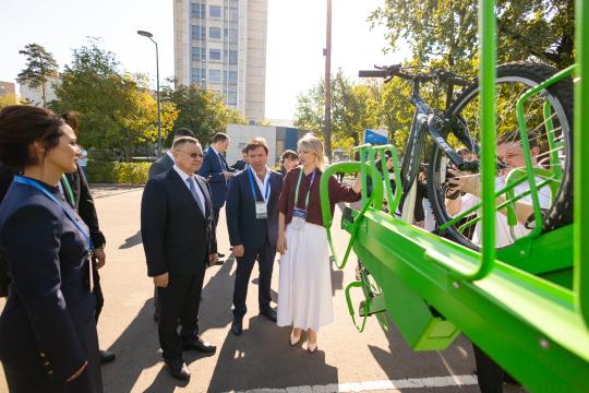 Фото 5 Двухуровневая велопарковка, модуль 12 мест с навес, г.Москва 2025