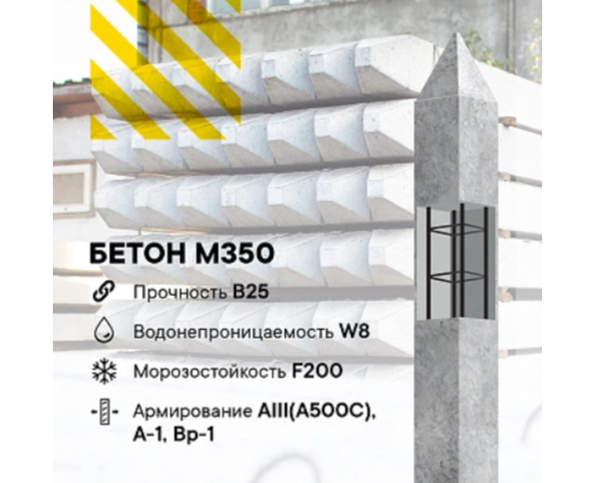 738302 картинка каталога «Производство России». Продукция ЖБ сваи С30.15 (150х150 3000), г.Королев 2025