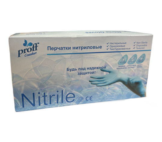 739104 картинка каталога «Производство России». Продукция Перчатки нитриловые  синие  Nitrile 200шт M, г.Москва 2025