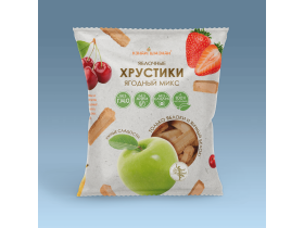Яблочные Хрустики «Ягодный микс» 50 гр