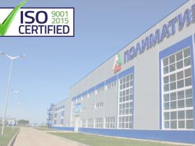 Завод Полиматиз» получил сертификат качества по международному стандарту ISO 9001