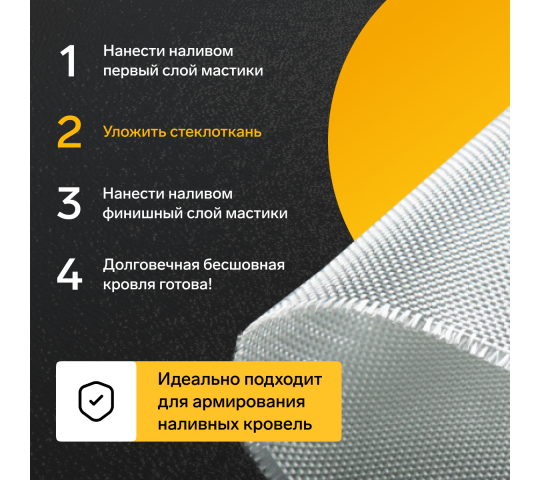 Фото 2 Стеклоткань для армирования кровель Руфимаст, г.Муром 2025