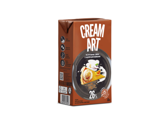753711 картинка каталога «Производство России». Продукция Растительные сливки CREAMART 26% «Ваниль», г.Псков 2025
