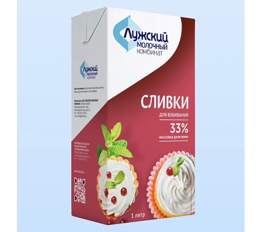 753715 картинка каталога «Производство России». Продукция Сливки «ЛМК» 33% ультрапастеризованные, г.Псков 2025