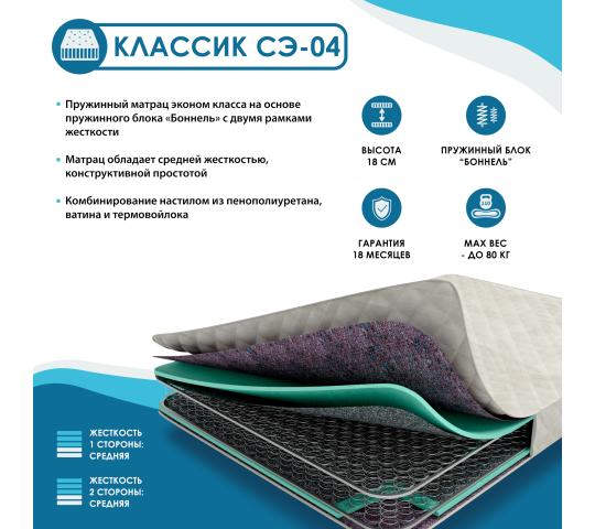 Фото 2 Матрас Классик на блоке «Боннель», г.Кузнецк 2025