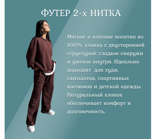 758847 картинка каталога «Производство России». Продукция 30/30 пенье футер 2-х нитка LYC, г.Иваново 2025