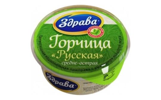 759574 картинка каталога «Производство России». Продукция Горчица русская средне-острая 100 гр, г.Киров 2025