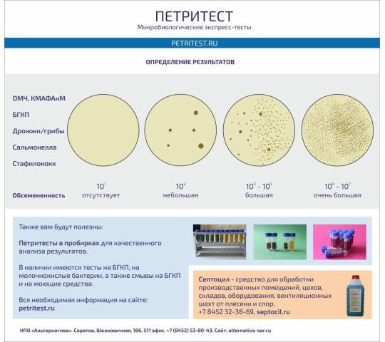 Фото 4 «Петритест®» на определение грибов/дрожжей (агар), г.Саратов 2025