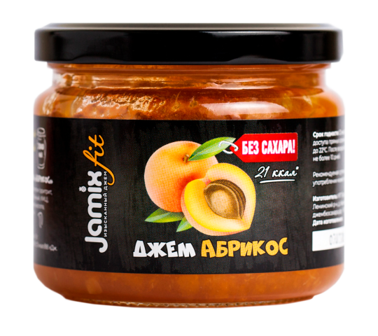 Фото 3 Низкокалорийный джем без сахара JAMIX Fit Абрикос, г.Москва 2025
