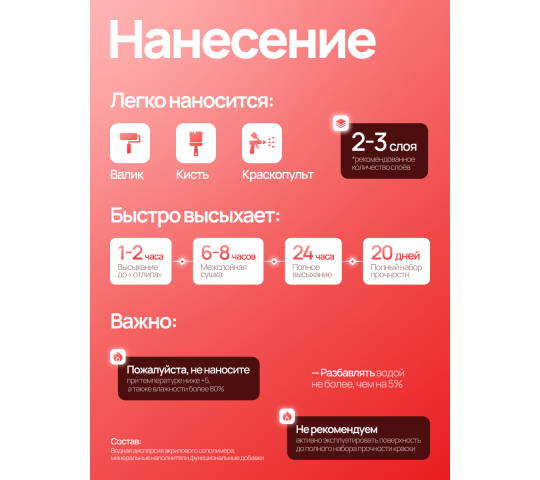 Фото 3 Краска для стен и потолков белая 14 кг Gunstig, г.Заводоуковск 2025