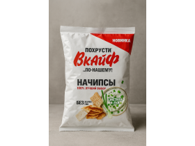 Снеки кукурузные «НАЧИПСЫ» 75г Сметана и лук