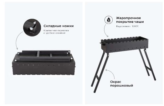 Фото 3 Мангалы складные в ассортименте, г.Ульяновск 2025
