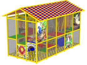 Лабиринт детский игровой «Джунгли-2» с крышей